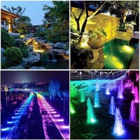 Underwater Pond Lights Led Color Changing Fountain Lights Rgb Submersible Pond Light Ip68 Waterproof Garden Lights Multicolo