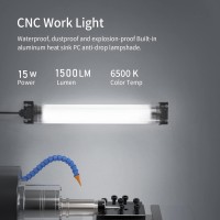 Led Work Light, Machine Led Tube Light, Explosionproof Work Lamp Ip66 Waterproof 1500 Lumen 15W 120V-220V Floodlight Mounted On Milling Machine Table Suitable For Workshop/Garage/Milling Workshop Etc