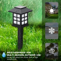 Pleapop Solar Outdoor Lights 12 Pack Waterproof Pathway 10 Hrs Longlasting Led Landscape Lighting Garden Lights For Walkway P