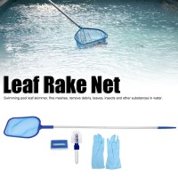 Haofy Swimming Pool Kit, Pool Skimmer Net Leaf Skimmer Net Pool Cleaner Supplies With Pole, Sponge, Brush, Gloves Accessories