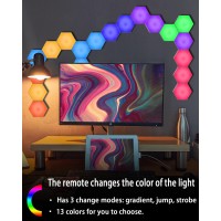 Dejavu Hexagon Touch Led Wall Lights With Remote Usb Power Spliceable Light Panels Gift