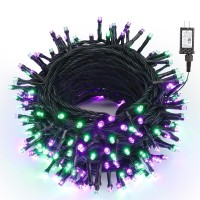 Brizled Purple Green Halloween Lights 7874Ft 240 Led String Lights Extendable 8 Modes Halloween Lights Plugin Halloween F