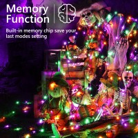 Brizled Mini Halloween Lights 7874Ft 240 Led String Lights Connectable 8 Modes Outdoor Halloween Lights Halloween Tree Light