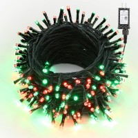 Brizled Red & Green Christmas Lights, 7874Ft 240 Led Outdoor Christmas Lights Connectable, 8 Modes Mini Christmas String Lights Plug-In Mini Xmas Tree Lights With Timer For Outside Garden Party Decor