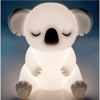 The Koala Nightlight is the perfect companion for children at bedtime Made of soft silicone it is safe for kids of all ages to touch and hold By simply tapping the light it changes to a variety of colors creating a calm and soothing environment The batter