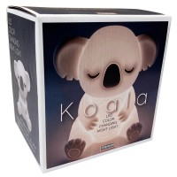 The Koala Nightlight is the perfect companion for children at bedtime Made of soft silicone it is safe for kids of all ages to touch and hold By simply tapping the light it changes to a variety of colors creating a calm and soothing environment The batter