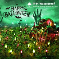 Brizled Waterproof Purple Green Halloween Lights 100 Count Incandescent Mini String Lights Ul Listed For Indoor Outdoor Use