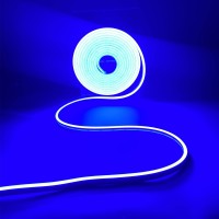 Dsjjbll Flexible Neon Rope Strip Night Light,Outdoor Indoor Led Cut Freedom 16.4Ft/Set Power Supply/Clip Included (Blue)