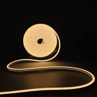 Dsjjbll Flexible Neon Rope Strip Night Light,Outdoor Indoor Led Cut Freedom 16.4Ft/Set Power Supply/Clip Included (Warm White)