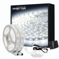 Daybetter White Led Strip Lights, 50Ft Dimmable 6500K Bright White Strip Lighting, 900 Leds Tape Led Lights For Bedroom, Mirror, Kitchen, Home Decoration