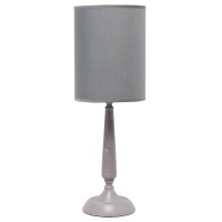 Traditional Candlestick Table Lamp Gray Wash