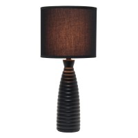 Alsace Bottle Table Lamp Black