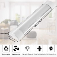 Sararoom 10Pcs 4Ft Led Shop Light Fixture 40W Led Tube Light, 4800Lm, 6500K Cold White, 120Cm 47.2Inch Led Garage Closet Light Ceiling Light For Office Home Basement, No Plug, No Ground Wire