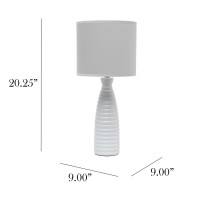 Alsace Bottle Table Lamp Gray