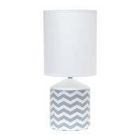 Fresh Prints Table Lamp Gray Waves