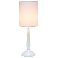 Traditional Candlestick Table Lamp White