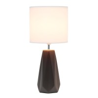 Ceramic Prism Table Lamp Espresso Brown