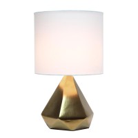 Solid Pyramid Table Lamp Gold