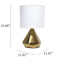 Solid Pyramid Table Lamp Gold