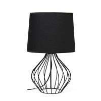 Geometrically Wired Table Lamp Black