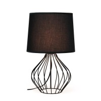 Geometrically Wired Table Lamp Black