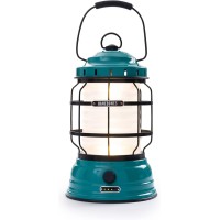 Barebones Forest Lantern - Vintage Style Railroad Lantern - Camping Light With Adjustable Brightness And Rechargeable Battery (Teal)