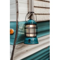 Barebones Forest Lantern - Vintage Style Railroad Lantern - Camping Light With Adjustable Brightness And Rechargeable Battery (Teal)