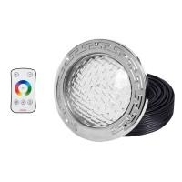 Hqua Pn01Dc 120V Ac Led Rgbw Color Change Inground Pool Light, 10 Inch 35W 3000Lm (300W Incandescent Equivalent), With 100