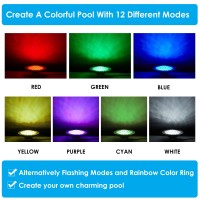 Hqua Pn01Dc 120V Ac Led Rgbw Color Change Inground Pool Light, 10 Inch 35W 3000Lm (300W Incandescent Equivalent), With 100