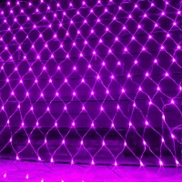 Dazzle Bright Halloween 200 Led Net Lights 98 Ft X 66 Ft Connectable Mesh Lights With 8 Lighting Modes Halloween Decorations