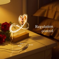 Valentines Day Gifts For Her - Personalized Night Lamp With Picture For Women, Men, Led 3D Illusion Personalized Light, Gifts For Anniversary, Birthday, Girlfriend, Boyfriend, Valentines Day Gifts