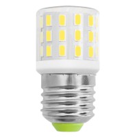 Trijzhou Refrigerator Led Light Bulb Ac 100-265V 40W Halogen Equivalent E26 Appliance Lamp Daylight White 6000K 600Lm 4W T10 Kitchen Freezers Medium Screw Base Non-Dimmable Corn Bulbs Pack Of 1