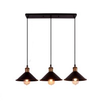 Firvre Industrial Pendant Light Black Adjustable Metal Vintage Hanging Industry Loft Retro Pendant Lights Fixtures E26 For Home Kitchens Island Bar Lights Dining Room