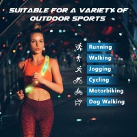 Oliker Led Night Running Gear High Visibility Led Flashing Sash Outdoor Running Cycling Hiking Jogging Rechargeable Illuminating