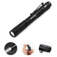 Cussity 1Pcs Led Pen Flashlight, Ultra Bright Pocket Flashlight With Clip, Mini Small Penlight Flashlight For Camping, Hiking, Emergency, Fishing