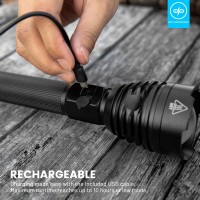 Rechargeable Led Flashlights 150000 High Lumens, Super Bright Powerful Flashlight With 5 Lighting Modes, Waterproof Handheld Flash Light For Hunting, Camping, Emergencies