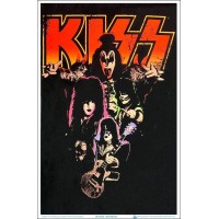 Kiss Officially Licensed Neon Blacklight Poster 23 X 35