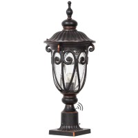 Goalplus Dusk To Dawn Outdoor Post Light Fixture 24