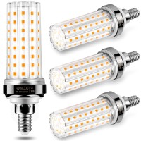 Fannicoo E12 Led Bulbs,20W Led Corn Light Bulb 150W Equivalent 2000 Lumen 3000K Warm White Non-Dimmable Led Candelabra Bulbs Pack Of 4