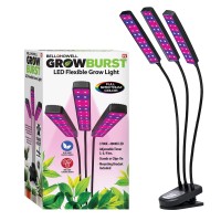 Bellhowell Growburst 24A Indoor Plant Growing Lamp With 8 Brightness Settings, 3 Light Modes Including Full Spectrum Uv Light As Seen On Tv