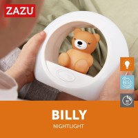 Zazu Kids Billy The Bear Night Light Scare The Darkness With Billy Baby Sleep Aid With Automatic Shutoff And Scream Sensor