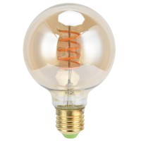 Youthink Light, G80 Led Bulb Dimmable Vintage Flexible Filament E27 Lamp Holder 4W Warm Light Gold 110V For Home Bar