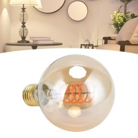 Youthink Light, G80 Led Bulb Dimmable Vintage Flexible Filament E27 Lamp Holder 4W Warm Light Gold 110V For Home Bar