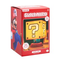 Paladone Super Mario Icon Lamp With 3 Brightness Settings And Auto Shut Off, Nintendo Game Merchandise And Themed Bedside Decor For Kids