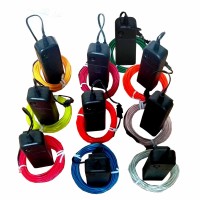 Jytrend 12 Pack 9Ft Neon Light El Wire With Battery Pack (Blue, Green, Red, White, Purple, Pink)