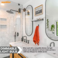 Sunlite 41665-Su Incandescent T6.5 Tubular Light Bulb, E17 Internediate Base, 40 Watts, 290 Lumens, Dimmable, Mercury Free, 2600K Warm White, Frost Glass, 6 Count