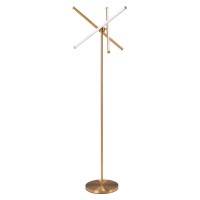 Garza Floor Lamp Brass