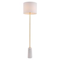 Titan Floor Lamp White And Brass