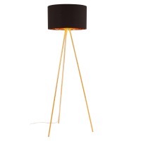 Mariel Floor Lamp Black And Gold