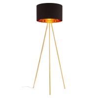 Mariel Floor Lamp Black And Gold